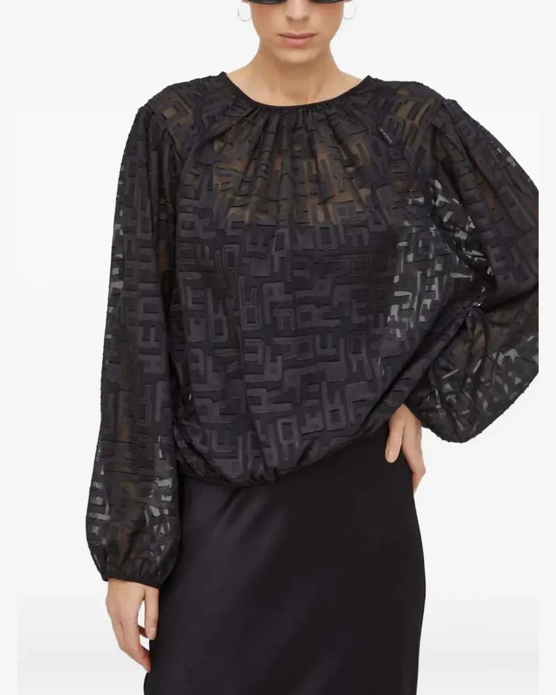 G-STAR RAW embossed long-sleeve blouse - Schwarz Schwarz