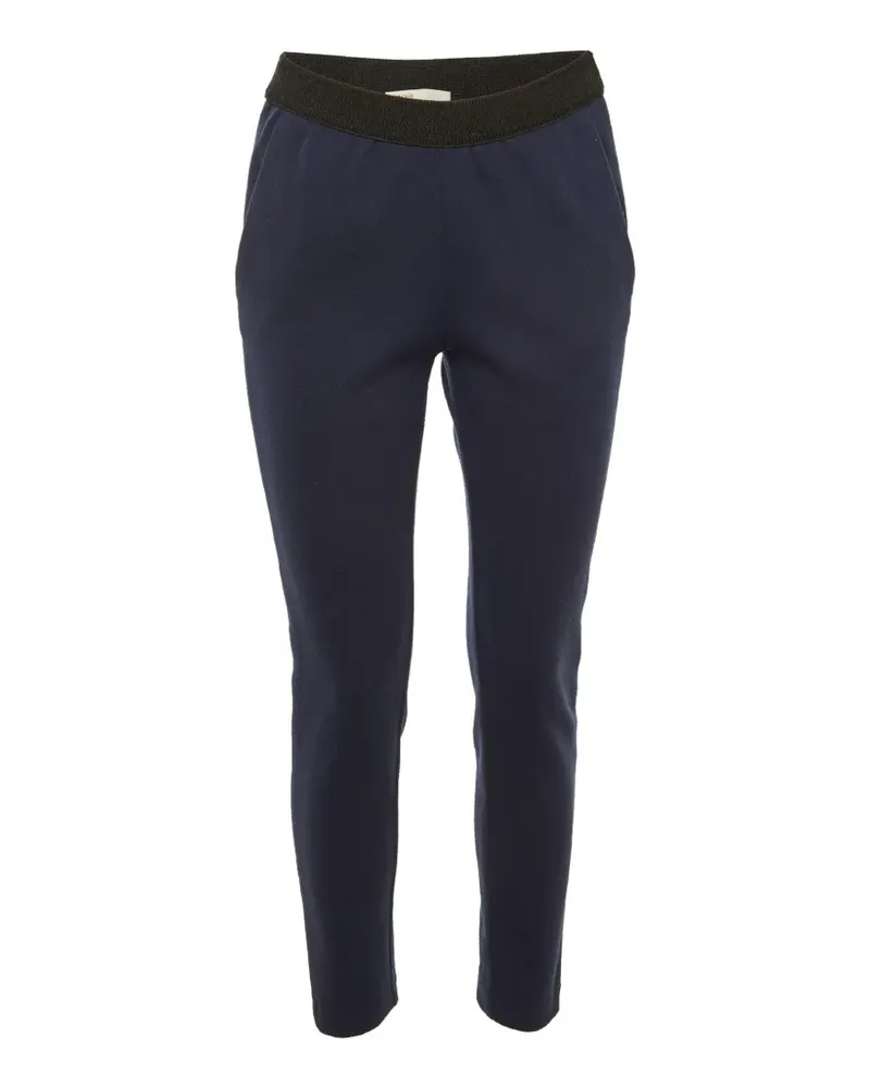 Maje Polga side-stripe trousers - Blau Blau