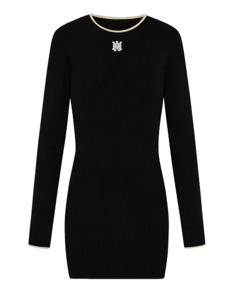 Amiri Minikleid mit Logo-Stickerei - Schwarz Schwarz