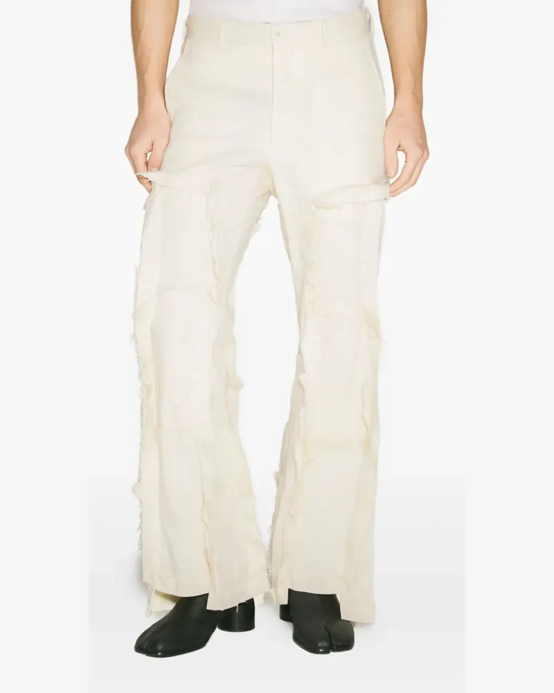 Comme des Garçons Hose mit ausgefransten Details - Nude Nude