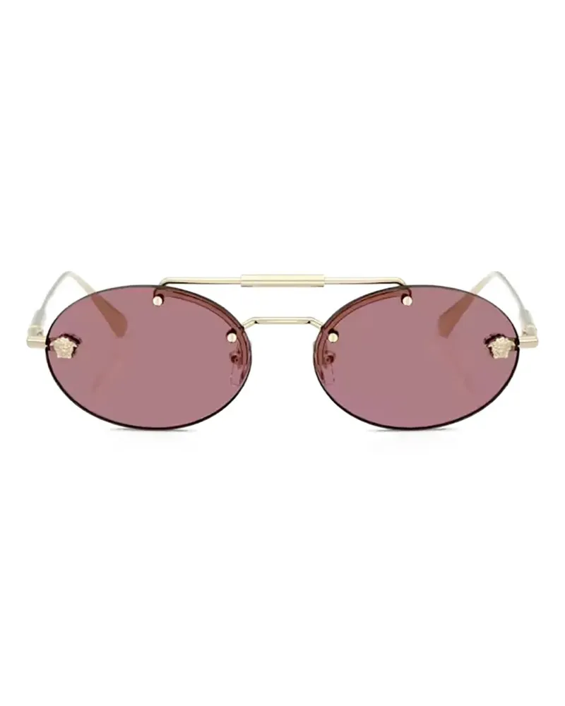 Versace round-frame rimless sunglasses - Gold Gold