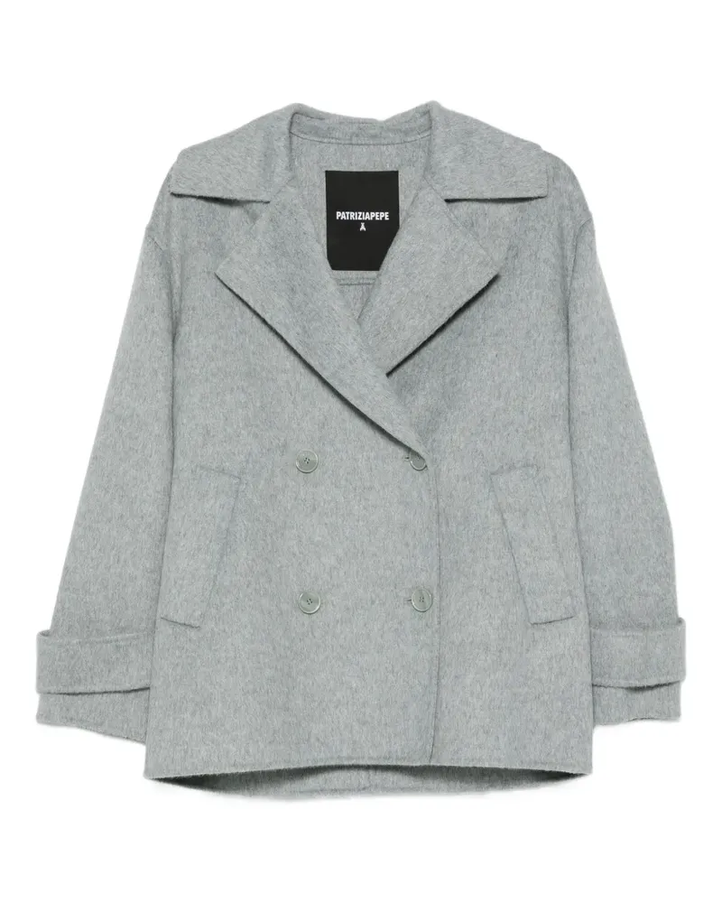 Patrizia Pepe Doppelreihiger Blazer - Grau Grau