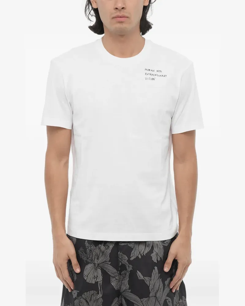 Neil Barrett T-Shirt mit Slogan-Print - Weiß Weiß