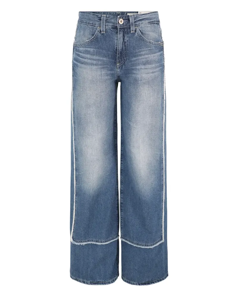 Attilio Giusti Leombruni Ausgefranste Jeans - Blau Blau