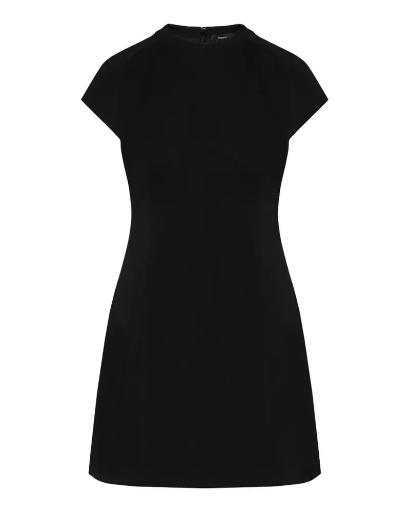 Theory raglan-sleeve mini dress - Schwarz Schwarz