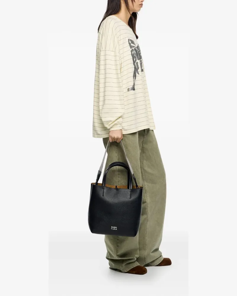 BIMBA Y LOLA Handtasche aus Leder - Schwarz Schwarz