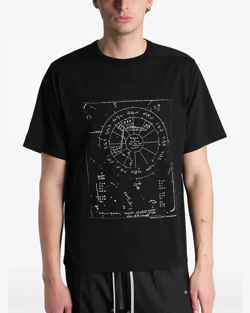 Rick Owens T-Shirt mit grafischem Print - Schwarz Schwarz