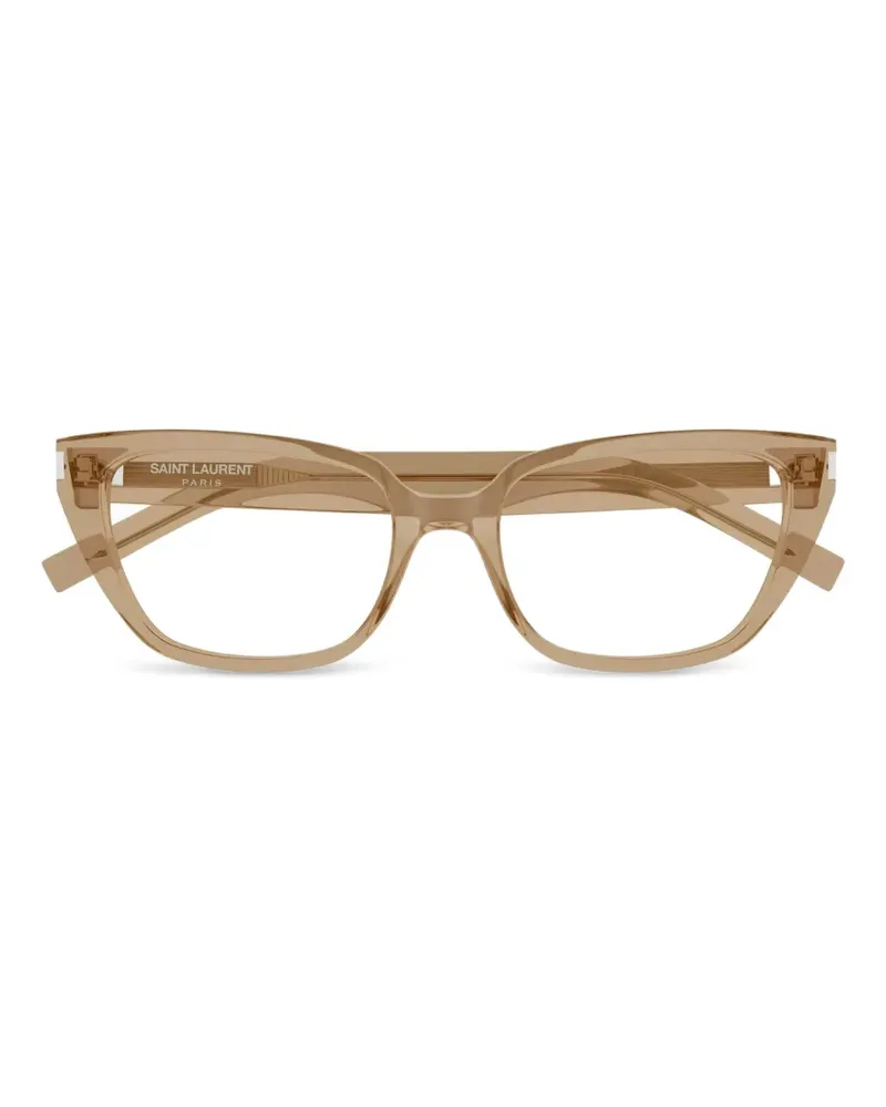 Saint Laurent Brille mit Cat-Eye-Gestell - Nude Nude