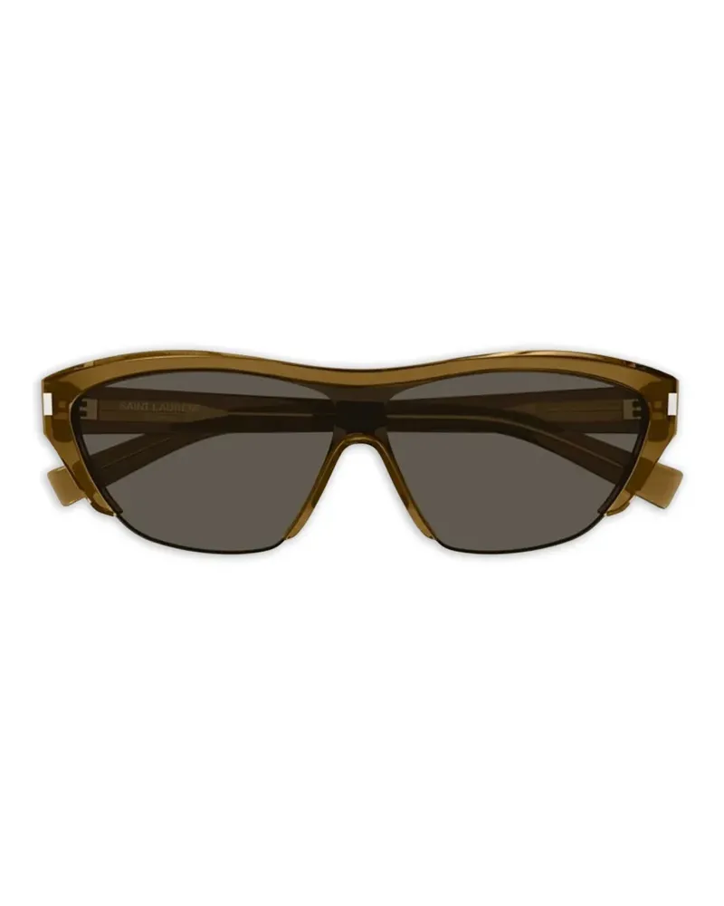 Saint Laurent geometric-frame sunglasses - Braun Braun