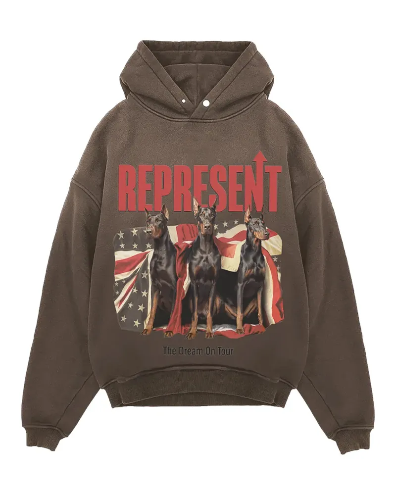 REPRESENT The Dream on Tour hoodie - Braun Braun
