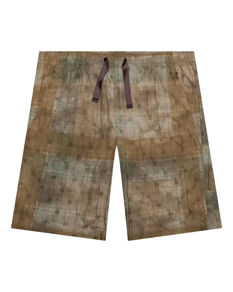 NEEDLES W.U. Shorts mit Print - Braun Braun