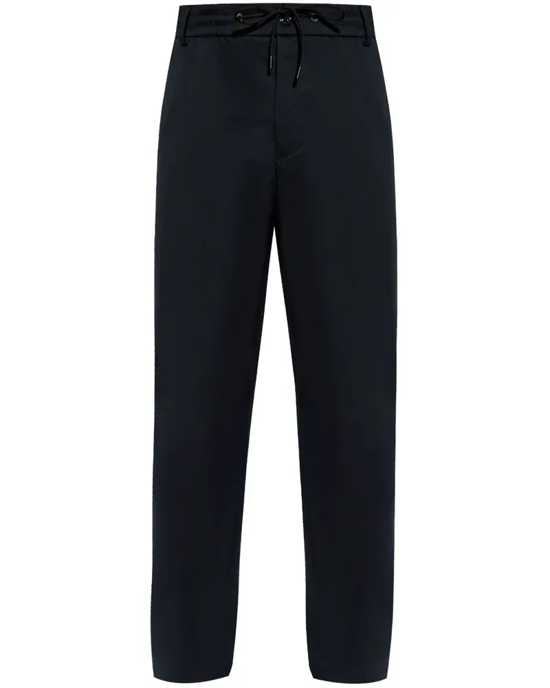 Moncler Chino aus Gabardine Blau