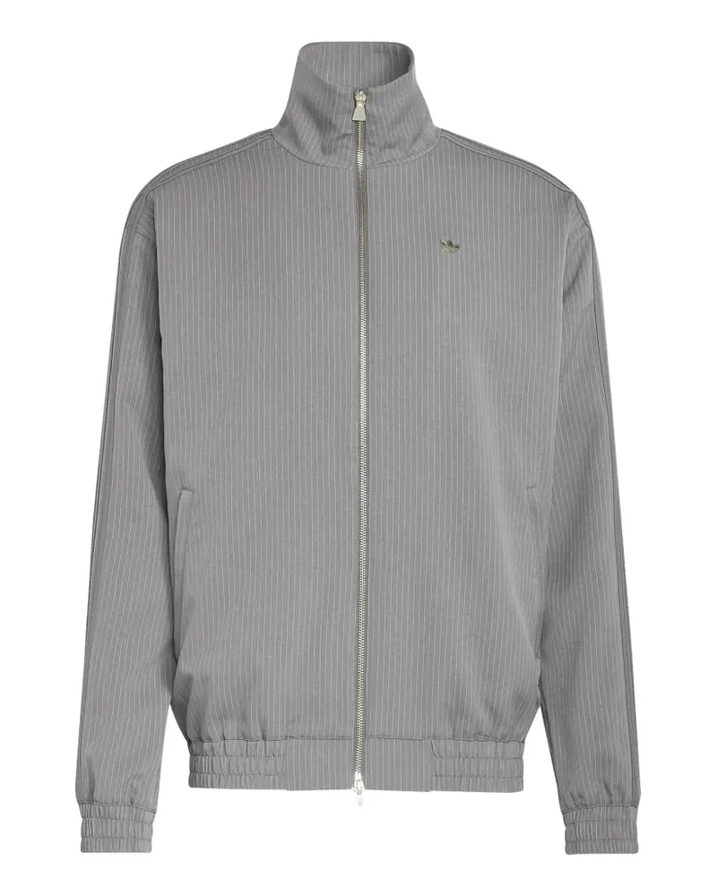 adidas pinstripe zip sweatshirt - Grau Grau