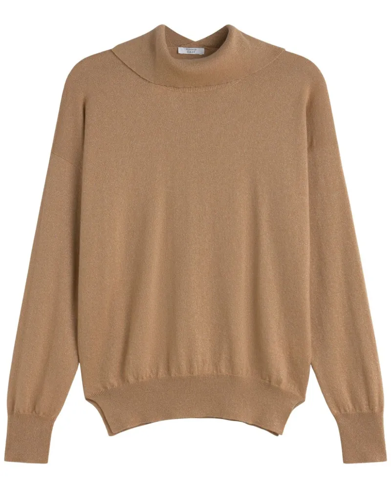 Peserico Pullover mit Stehkragen - Nude Nude