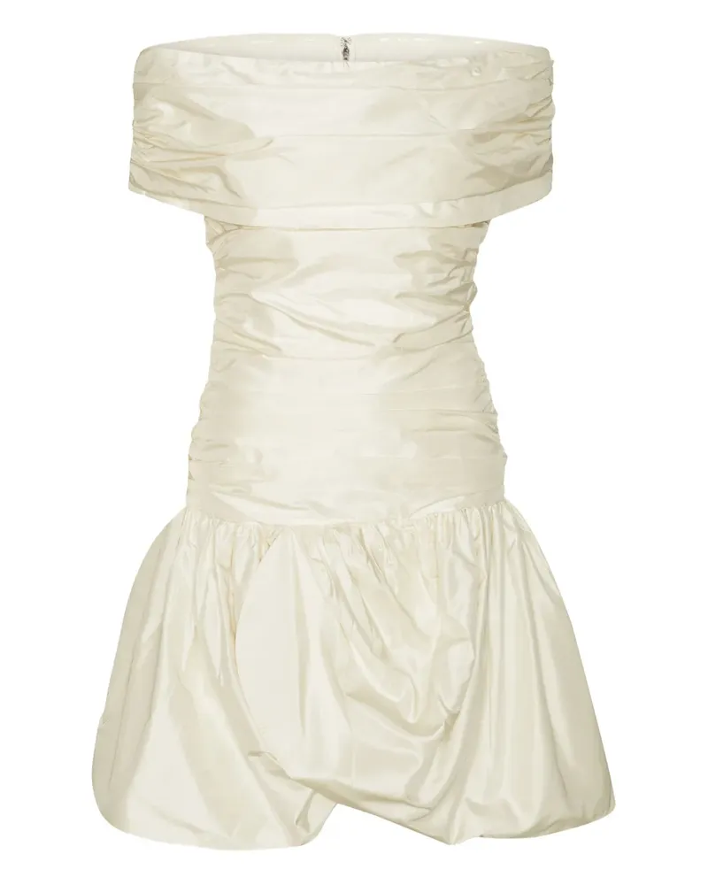 ROTATE Birger Christensen Schulterfreies Kleid - Weiß Weiß