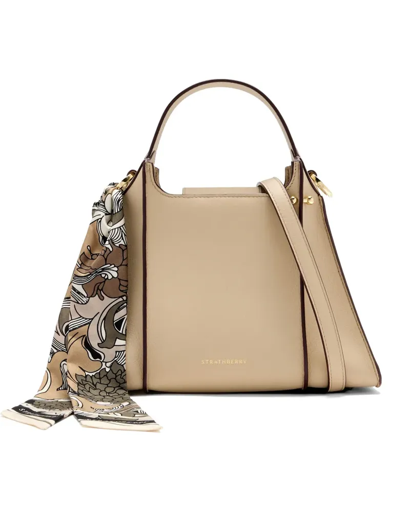Strathberry Arkshell Schultertasche - Nude Nude