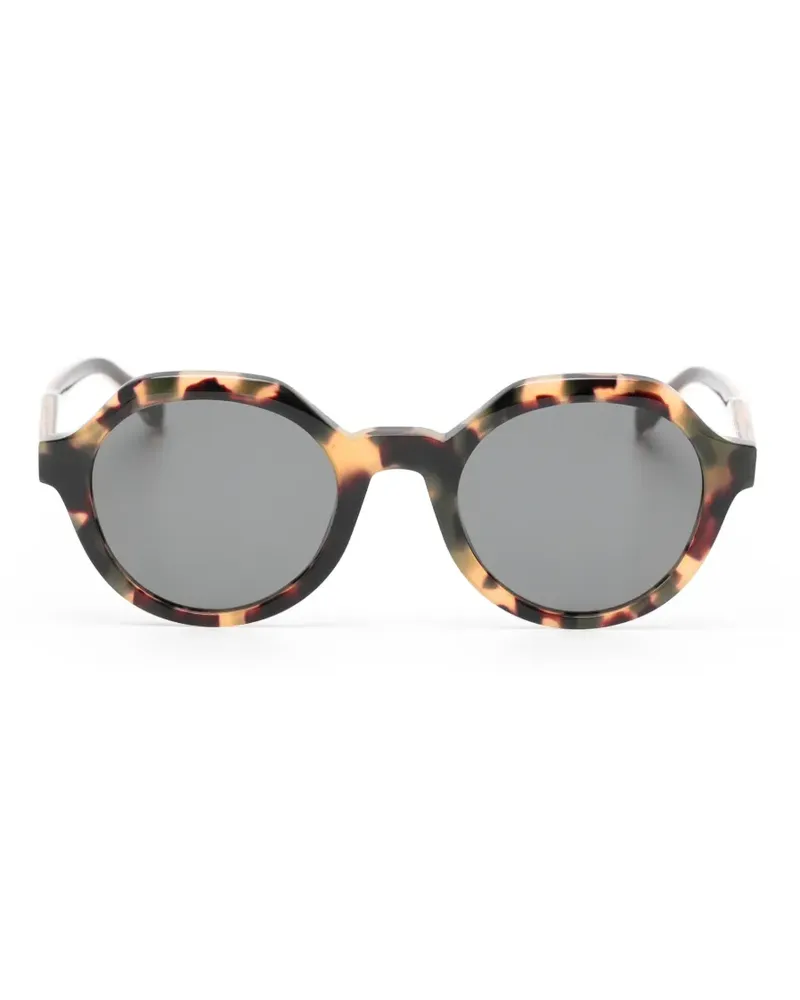 Zadig & Voltaire tortoiseshell-effect round-frame sunglasses - Braun Braun