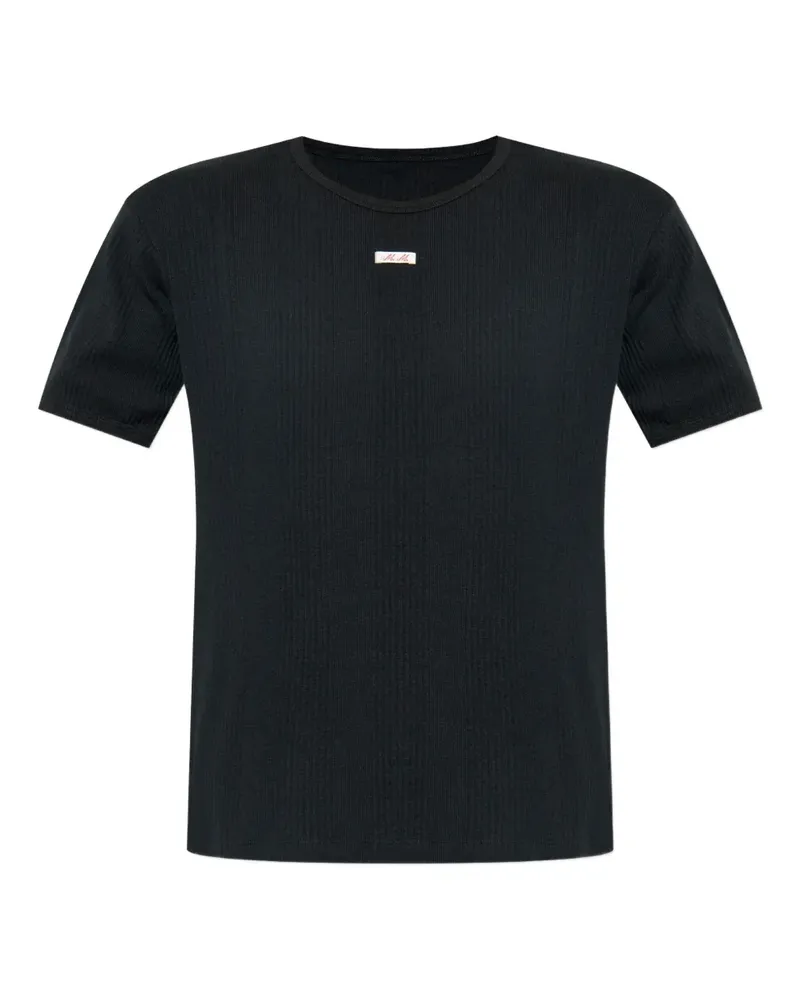 Maison Margiela Geripptes T-Shirt - Schwarz Schwarz