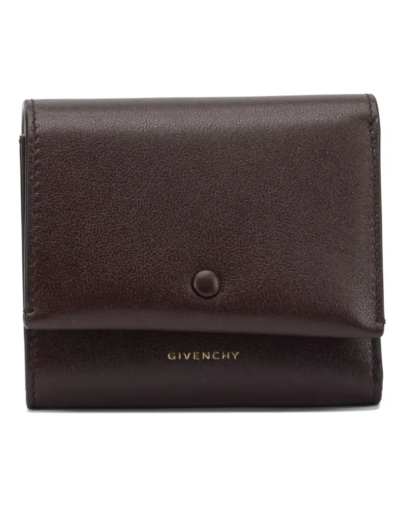 Givenchy buttoned leather wallet - Braun Braun