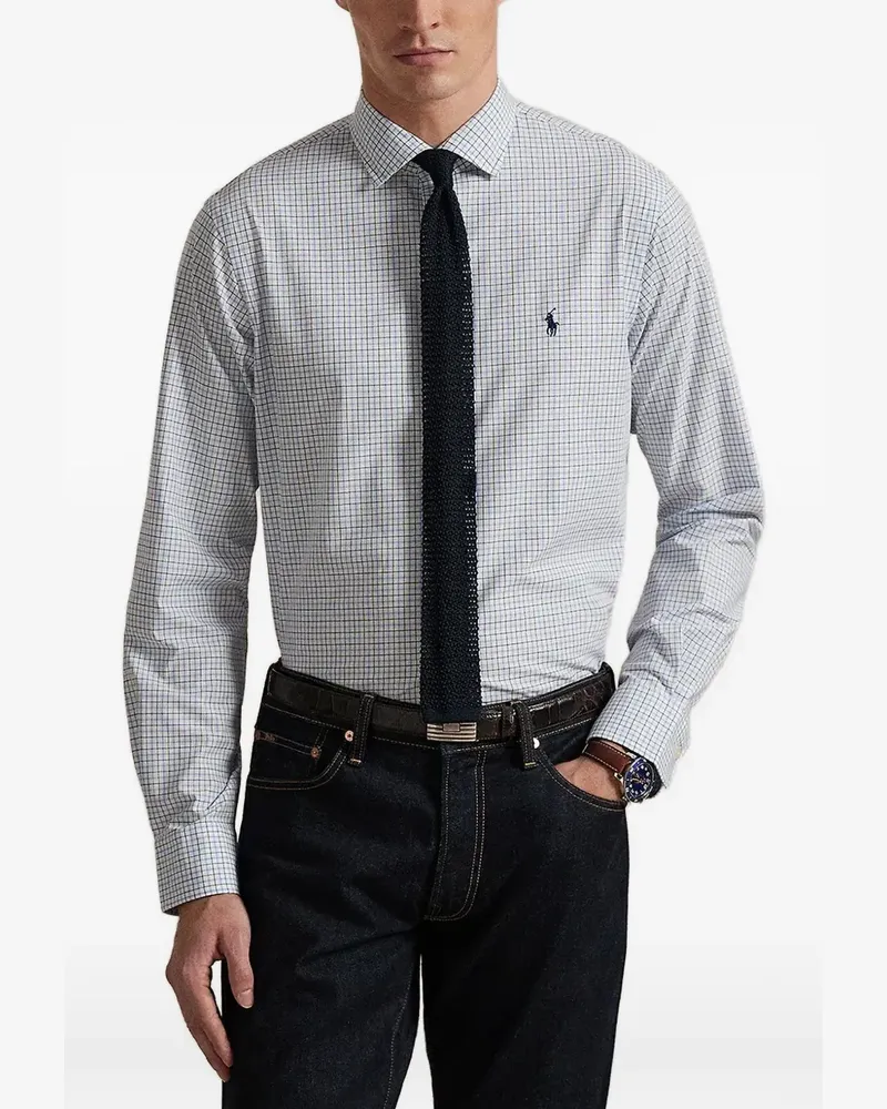 Ralph Lauren check-pattern long-sleeve shirt - Weiß Weiß