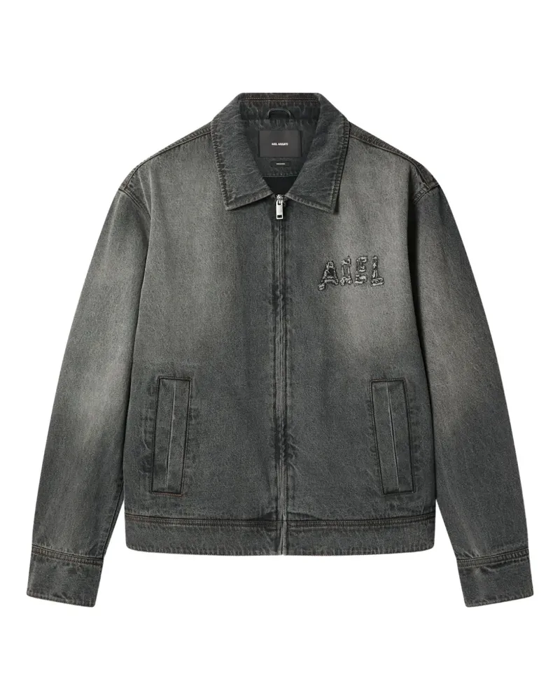 Axel Arigato Jeansjacke mit Reißverschluss - Grau Grau
