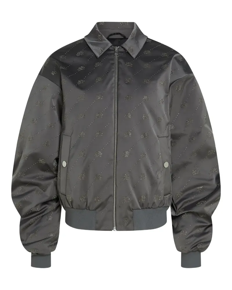 Karl Lagerfeld Bomberjacke mit Logo - Grau Grau