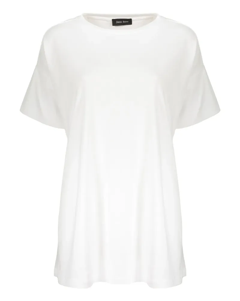 Herno Oversized-T-Shirt mit Kordelzug - Weiß Weiß