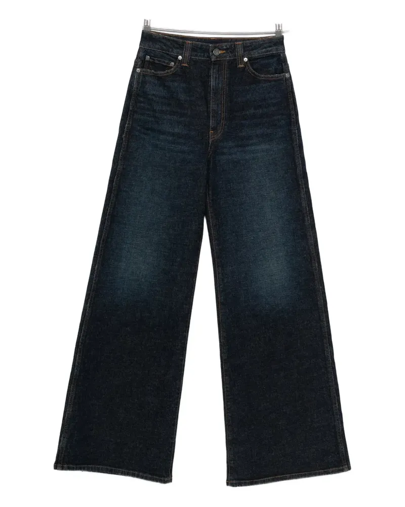 KHAITE Dane Wide-Leg-Jeans - Blau Blau