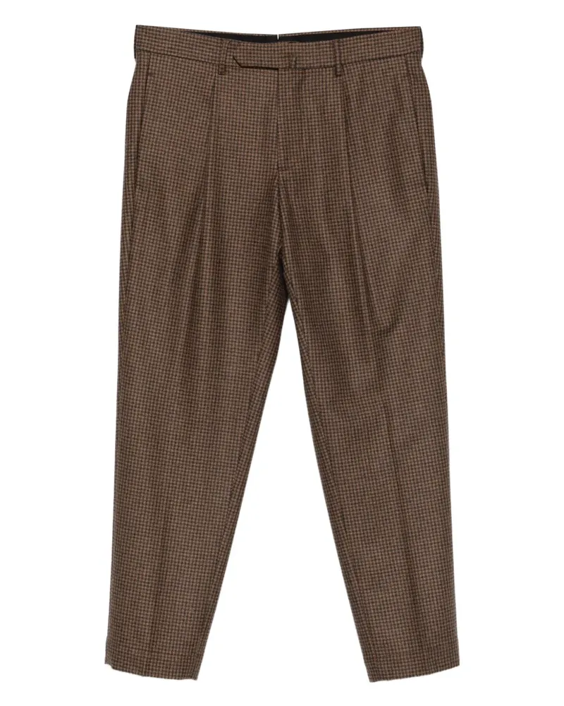 Dell'oglio Karierte Hose - Braun Braun