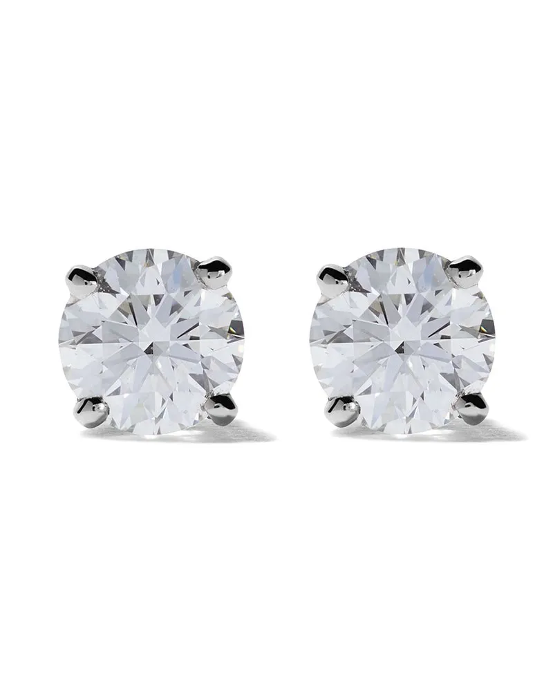 De Beers My First De Beers DB Classic" Platinumohrstecker Silber