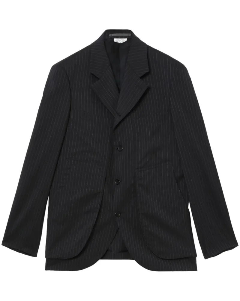 Comme des Garçons Wollblazer mit Nadelstreifen Grau