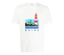 T-Shirt mit "Maine"-Print