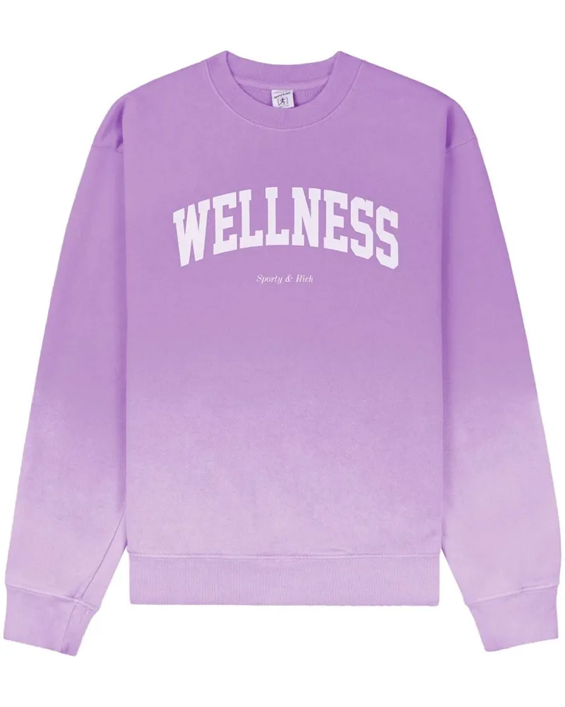 SPORTY & RICH Wellness Ivy Sweatshirt mit rundem Ausschnitt - Violett Violett