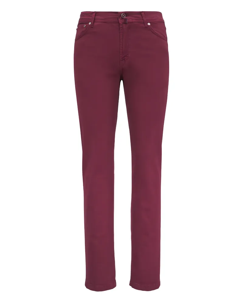 Kiton Five-Pocket-Hose - Rot Rot