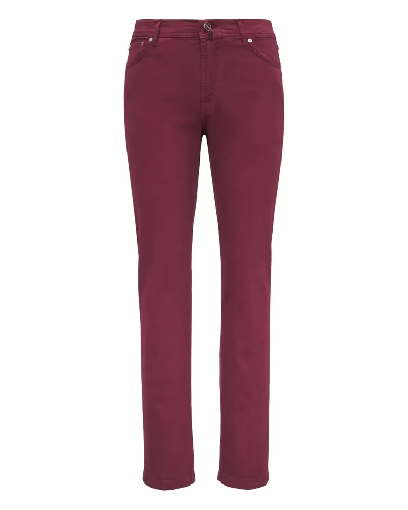 Kiton Five-Pocket-Hose - Rot Rot