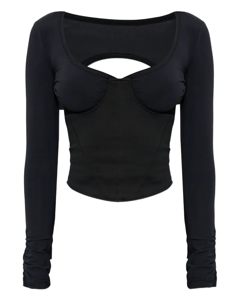 Charlotte Knowles Scythe cut-out top - Schwarz Schwarz
