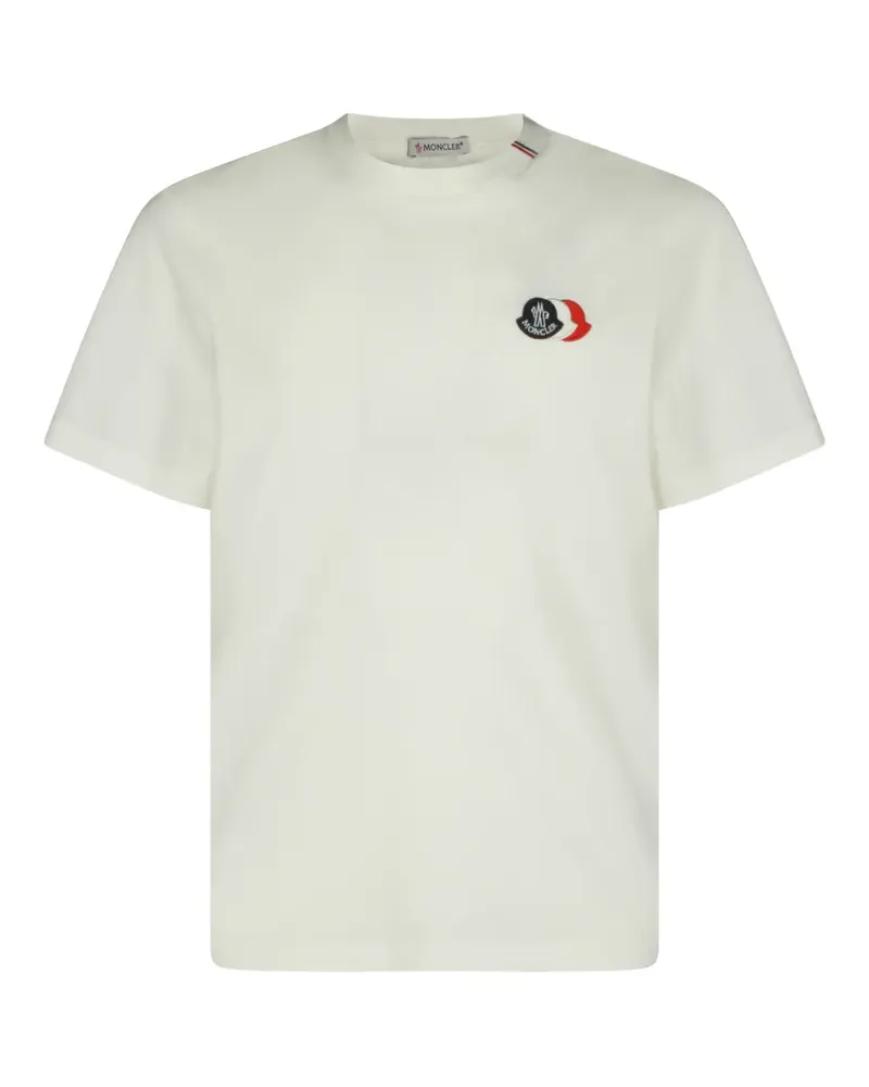 Moncler logo-appliqué T-shirt - Weiß Weiß