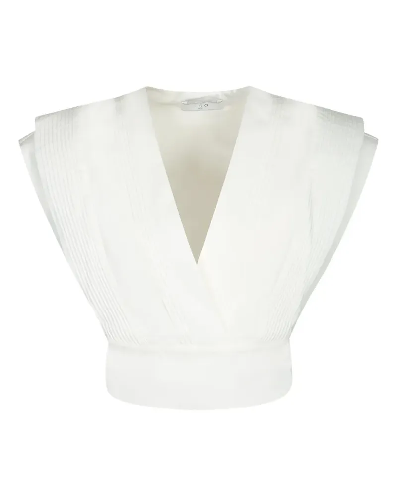 IRO pleated wrap top - Weiß Weiß