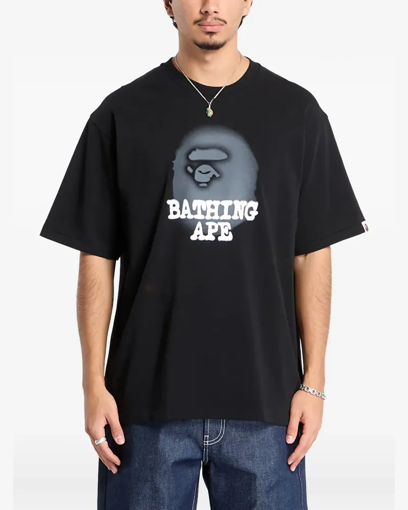 BAPE T-Shirt mit lockerem Schnitt - Schwarz Schwarz