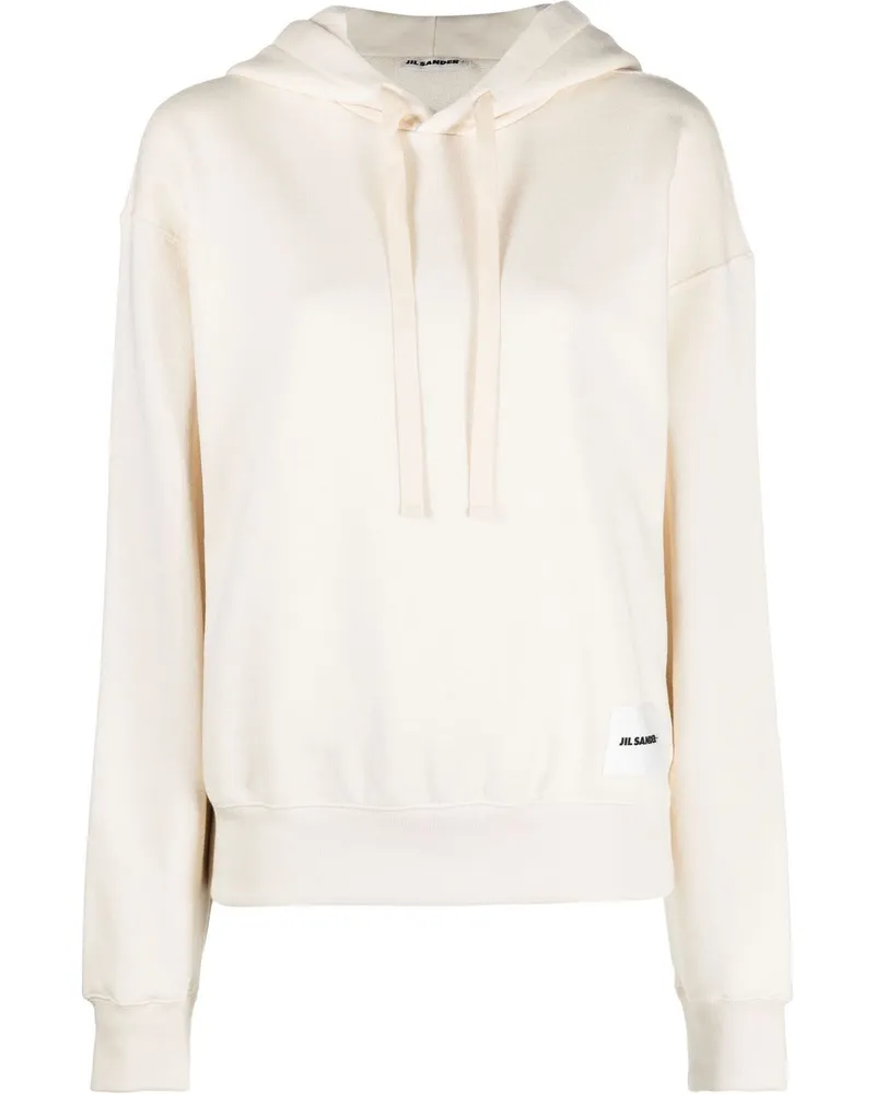 Jil Sander Hoodie mit Logo-Patch - Nude Nude