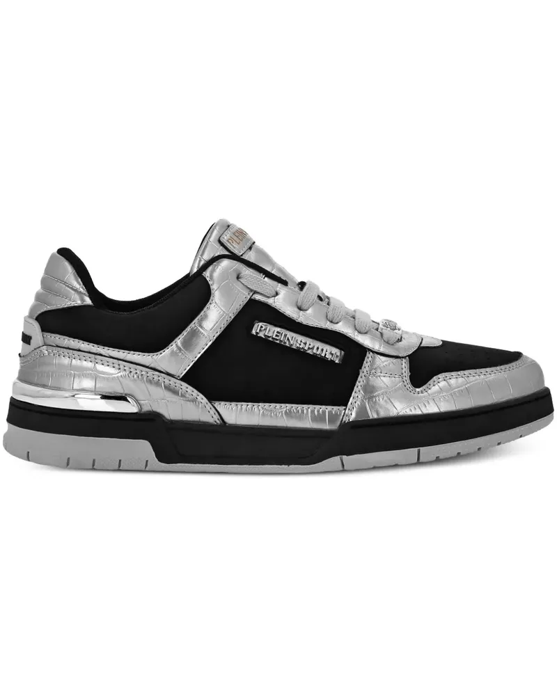 Philipp Plein Sneakers mit Kroko-Effekt - Schwarz Schwarz