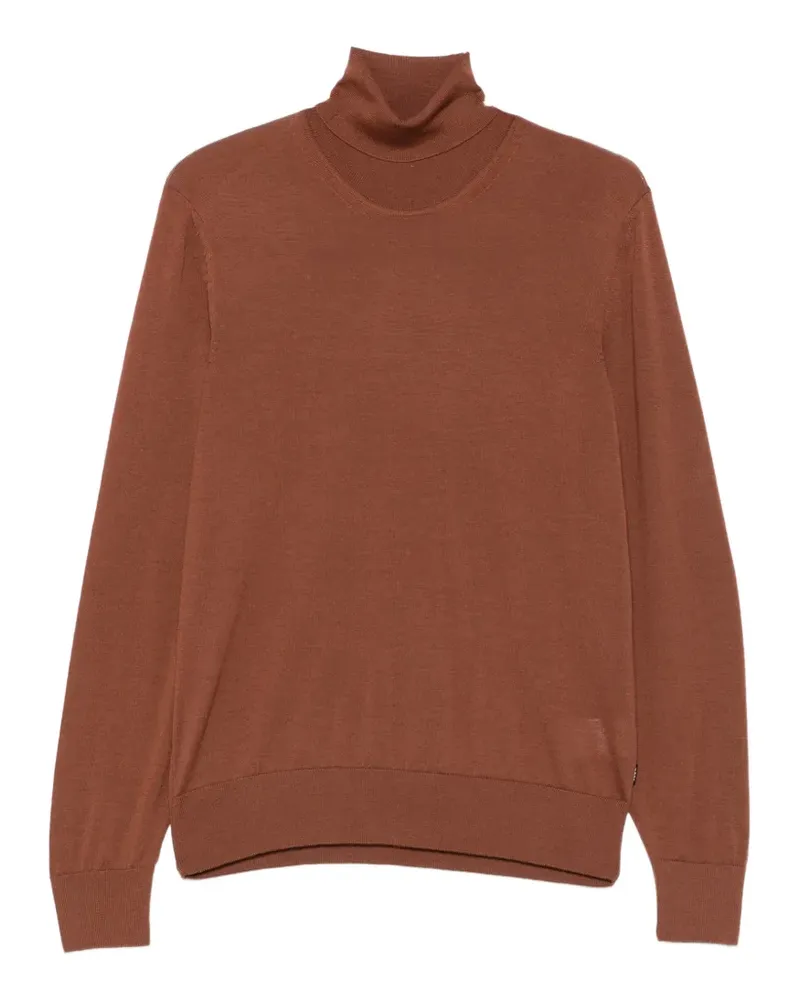 HUGO BOSS H-Musso roll-neck wool sweater - Braun Braun