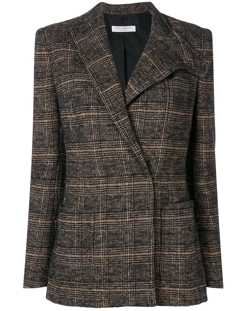Philosophy Di Lorenzo Serafini Blazer mit asymmetrischem Revers - Braun Braun