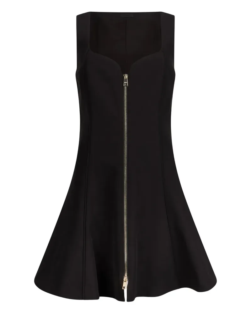 Liu Jo Faltenkleid mit Reißverschluss - Schwarz Schwarz