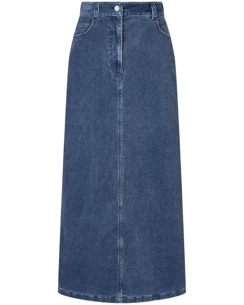 STUDIO TOMBOY Maxirock aus Cord - Blau Blau