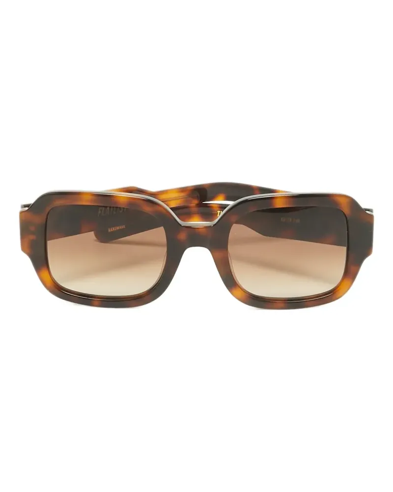 FLATLIST Eckige Tishkoff Sonnenbrille - Braun Braun