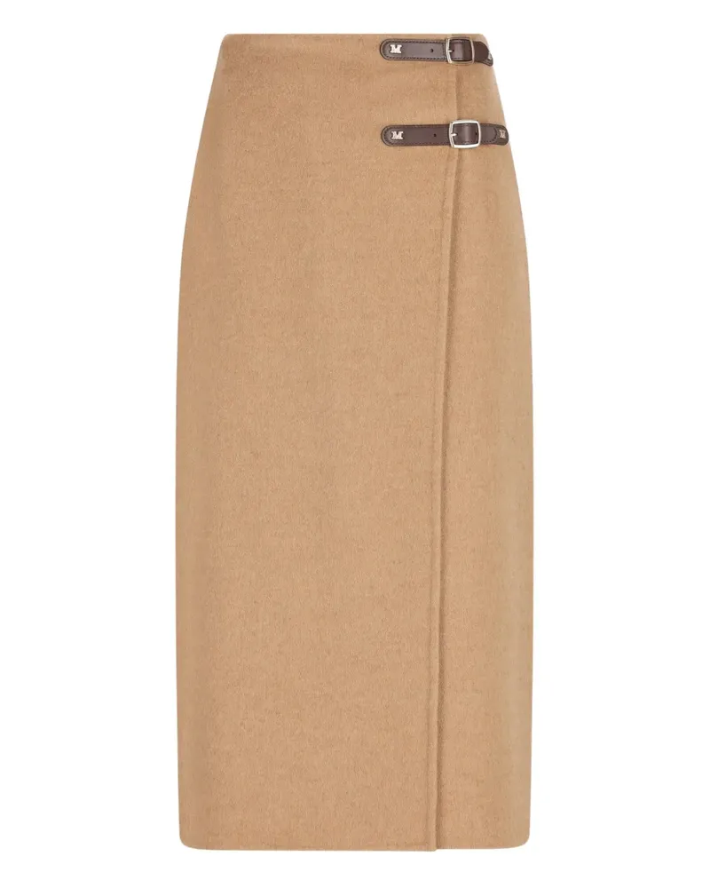 Max Mara Midirock mit Schnalle - Braun Braun