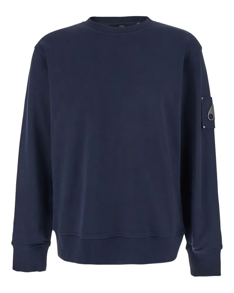 Moose Knuckles logo-appliqué sweatshirt - Blau Blau