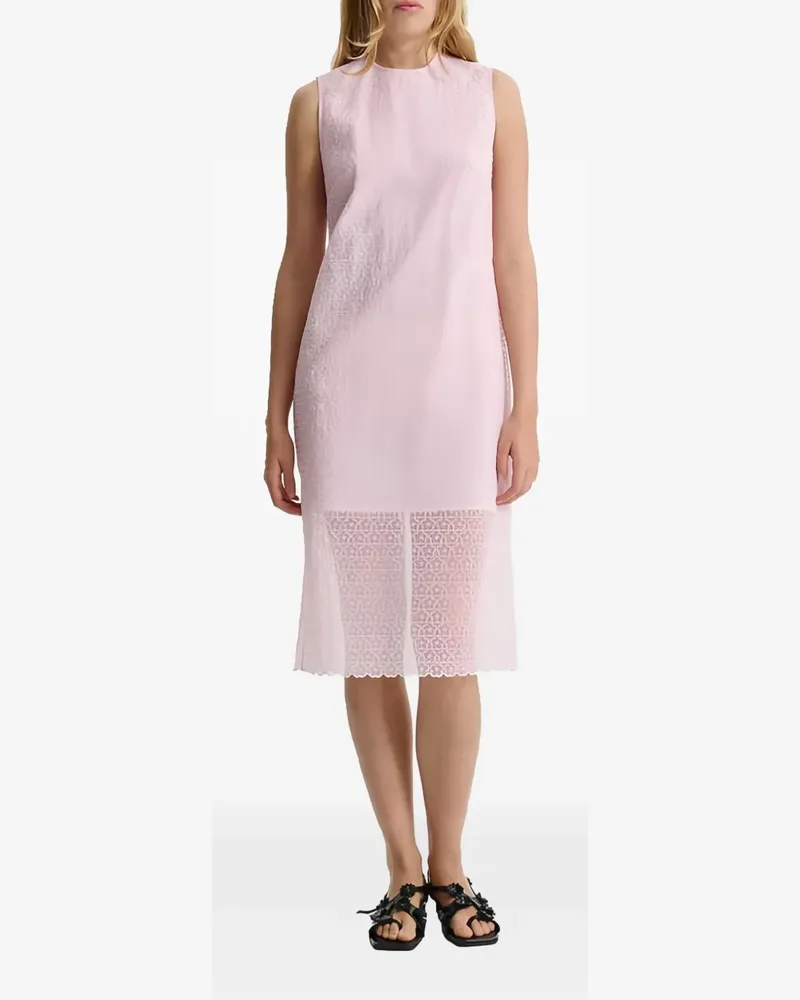 Cecilie Bahnsen floral-lace sleeveless midi dress - Rosa Rosa