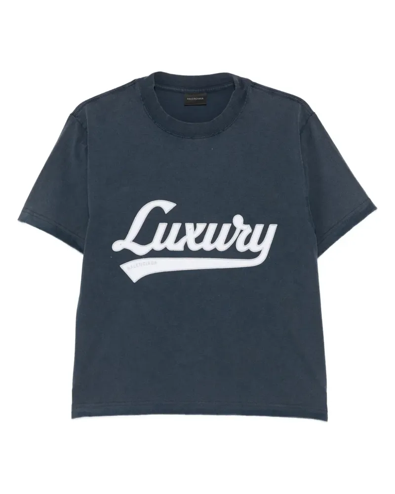 Balenciaga Luxury T-Shirt - Blau Blau
